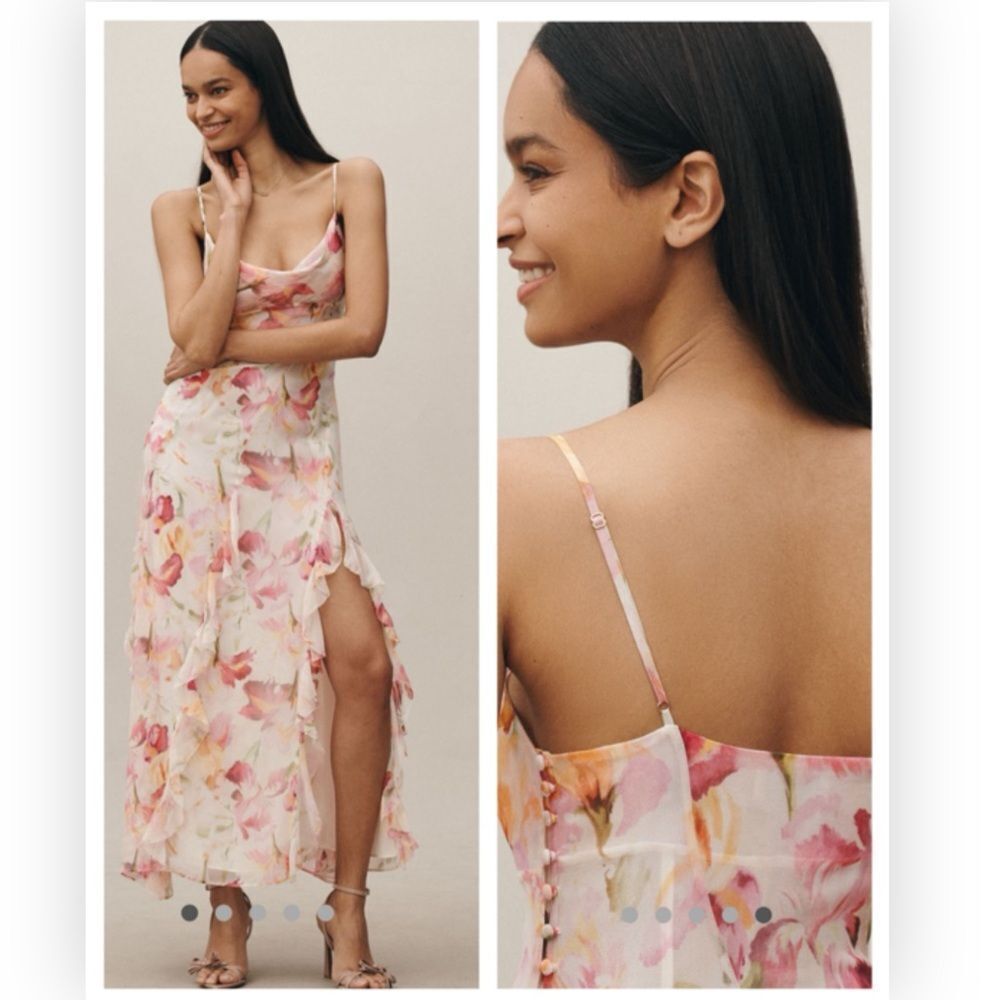 Nicholas the Label Kamila Ruffle
Cowl Silk Gown NWT $695